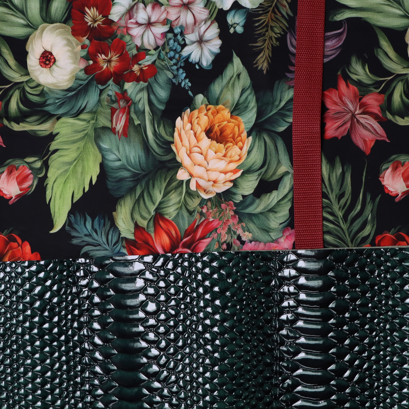 Easy Tote Bag Fabric Kit - Dark Tropicali