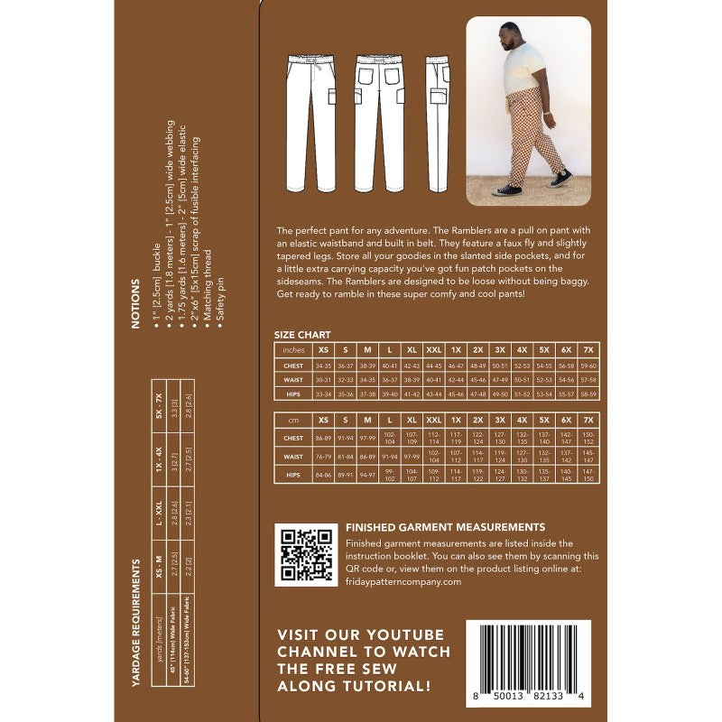 The Rambler Pants Pattern FRI041