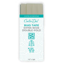 Extra Wide Double Fold Bias Tape Oyster 1/2in x 3yd - CDWDF028
