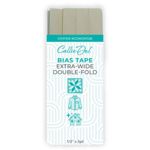 Extra Wide Double Fold Bias Tape Oyster 1/2in x 3yd - CDWDF028