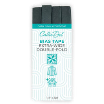 Extra Wide Double Fold Bias Tape Dark Grey 1/2in x 3yd - CDWDF047