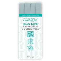 Extra Wide Double Fold Bias Tape Light Blue 1/2in x 3yd - CDWDF052
