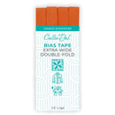 Extra Wide Double Fold Bias Tape Orange 1/2in x 3yd - CDWDF058