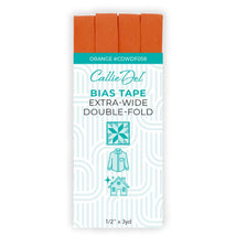 Extra Wide Double Fold Bias Tape Orange 1/2in x 3yd - CDWDF058
