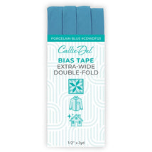Extra Wide Double Fold Bias Tape Porcelain Blue 1/2in x 3yd - CDWDF121