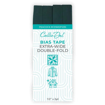 Extra Wide Double Fold Bias Tape Peacock 1/2in x 3yd - CDWDF1235
