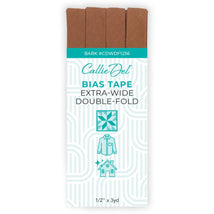 Extra Wide Double Fold Bias Tape Bark 1/2in x 3yd - CDWDF1236