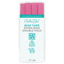 Extra Wide Double Fold Bias Tape Hot Magenta 1/2in x 3yd - CDWDF231