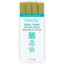 Extra Wide Double Fold Bias Tape Dill Pickle 1/2in x 3yd - CDWDF410