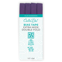 Extra Wide Double Fold Bias Tape Plum 1/2in x 3yd - CDWDF572