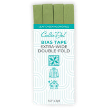 Extra Wide Double Fold Bias Tape Leaf Green 1/2in x 3yd - CDWDF922