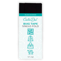 Single Fold Bias Tape Black 1/2in x 4yd - CDSF031