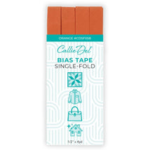 Single Fold Bias Tape Orange 1/2in x 4yd - CDSF058