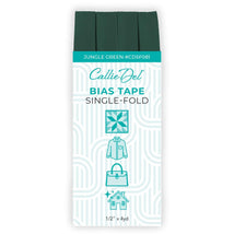 Single Fold Bias Tape Jungle Green 1/2in x 4yd - CDSF081