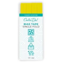 Single Fold Bias Tape Canary 1/2in x 4yd - CDSF086