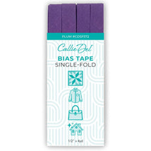 Single Fold Bias Tape Plum 1/2in x 4yd - CDSF572