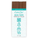 Single Fold Bias Tape Mocha 1/2in x 4yd - CDSF765
