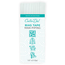 Bias Tape Maxi Piping White 1/2in x 2-1/2yd - CDMCP030