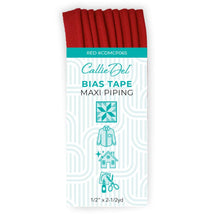Bias Tape Maxi Piping Red 1/2in x 2-1/2yd - CDMCP065