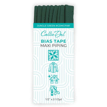 Bias Tape Maxi Piping Jungle Green 1/2in x 2-1/2yd - CDMCP081