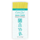 Bias Tape Maxi Piping Canary 1/2in x 2-1/2yd - CDMCP086