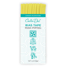 Bias Tape Maxi Piping Canary 1/2in x 2-1/2yd - CDMCP086