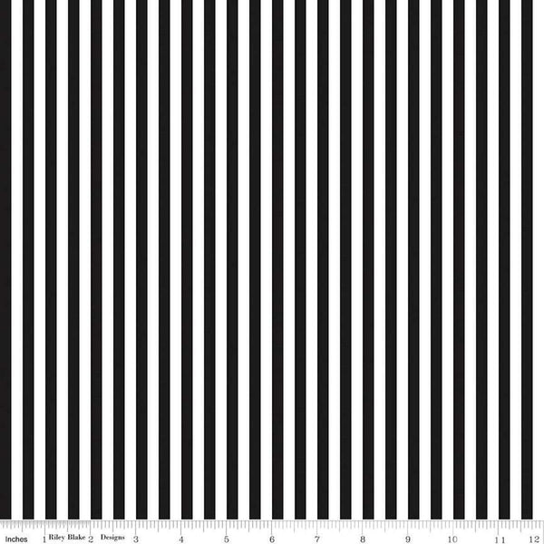 Stripes-1/4" Black C555-BLACK