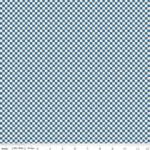 Check Please!-1/4" Check Ivory Coastal Blue C825-COASTALBLUE