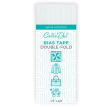 Double Fold Bias Tape White 1/4in x 4yd - CDDF030