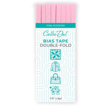 Double Fold Bias Tape Pink 1/4in x 4yd - CDDF061