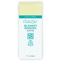 Satin Blanket Binding Maize 2in x 4-3/4yd - CDBB927