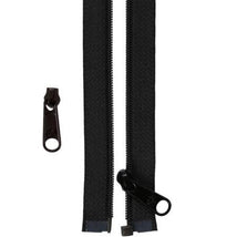 50in Separating Zipper and Extra Slide Black ZIP50-105