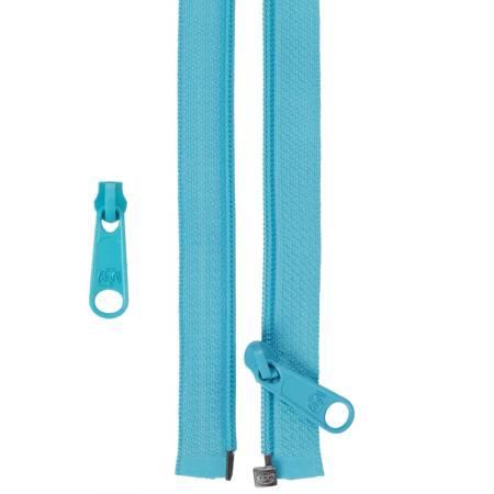 50in Separating Zipper and Extra Slide Parrot Blue ZIP50-214