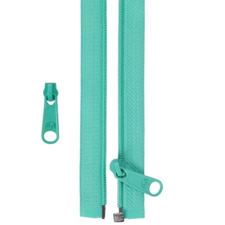 50in Separating Zipper and Extra Slide Turquoise ZIP50-212