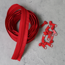 5 Yards Zipper Tape (10 Pulls)- Red
