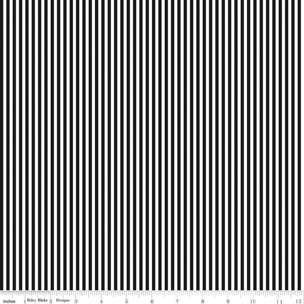 Stripes 1/8"-Black C495-BLACK