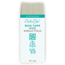 Single Fold Wide Bias Tape Oyster 7/8in x 3yd - CDW028