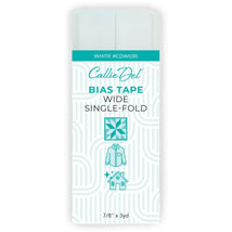 Single Fold Wide Bias Tape White 7/8in x 3yd - CDW030