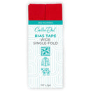 Single Fold Wide Bias Tape Red 7/8in x 3yd - CDW065