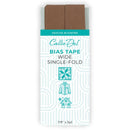 Single Fold Wide Bias Tape Mocha 7/8in x 3yd - CDW765