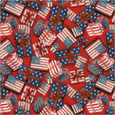 All-American Christmas-Wrapped In Glory Red 55277-5