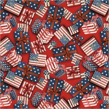 All-American Christmas-Wrapped In Glory Red 55277-5