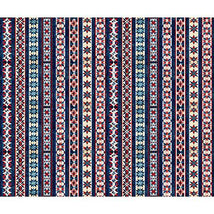 All American Snowman-All American Border Stripe Multi 2600-32044-X