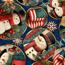 All American Snowman-American Snowman Circle Vignette 2600-32043-N