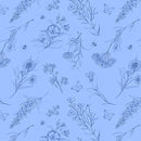 Amalfi Coast-Wildflowers Blue W105-005-505