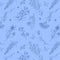 Amalfi Coast-Wildflowers Blue W105-005-505
