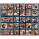 American Country-36" Panel Picture Patch Navy 2600-31991-N