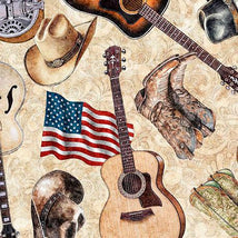 American Country-Guitars Tan 2600-31993-A