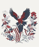 American Gatherings III - 36" Eagle Americana Flag Panel - Cloud 49329-11
