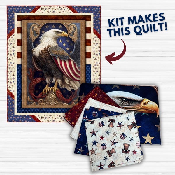 American Spirit Panel Quilt Kit Finished Size: 40" x 50"